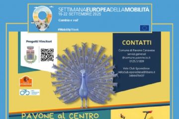 Il Comune di Pavone Canavese con il Velo Club Eporediese, organizzano Domenica 19 ottobre 2025, Bici in Comune, una biciclettata per le vie e i borghi di Pavone Canavese. 
Lungo il percorso di 16km su strade asfaltate e sterrate, racconti di storie e curiosità del territorio. Potete raggiungere Piazza Falcone alle ore 9.30 già in sella alle vostre bici per abbracciare uno stile di vita sano e sostenibile!